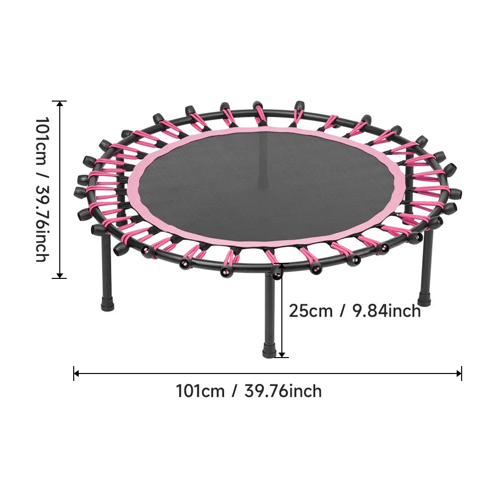 Low-Noise Cardio Trampoline – Compact & Durable