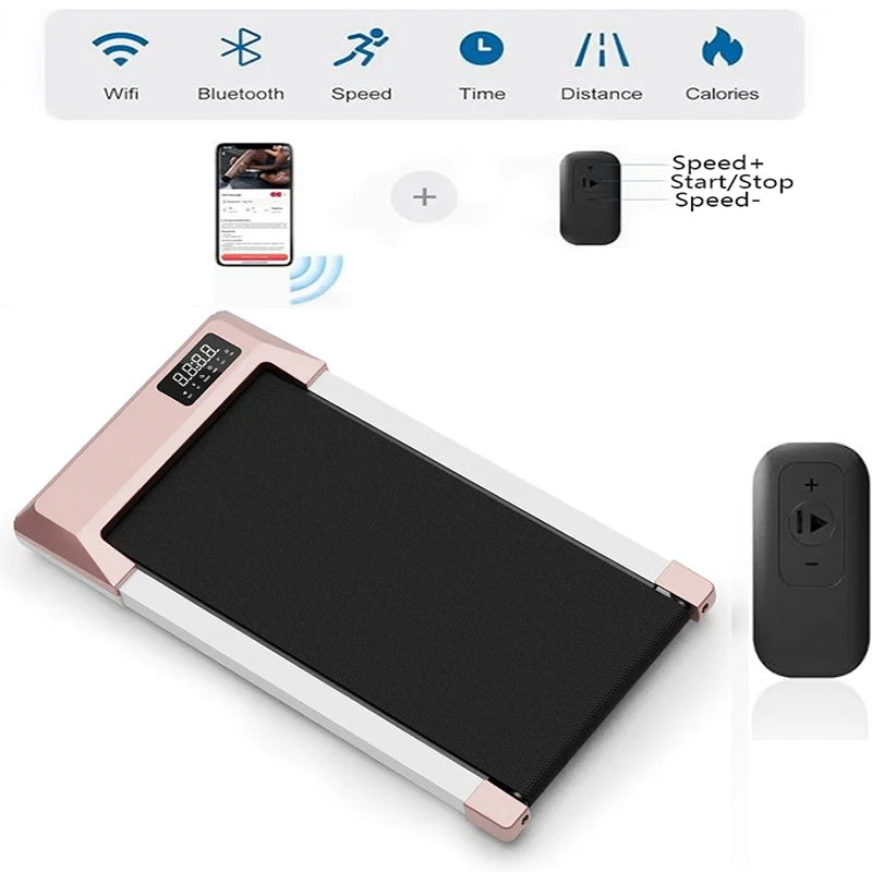 2-in-1 Walking Pad & Under Desk Treadmill – Quiet & Compact