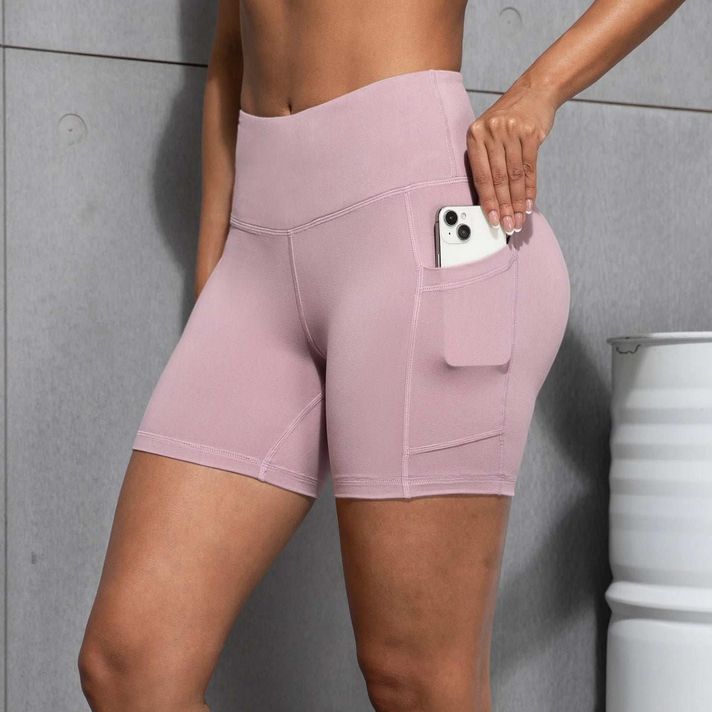 Women Sports Pocket Shorts Leggings Suitable For Running Fitness Cycling Gym leisure High Waist Quick Drying Yoga Shorts