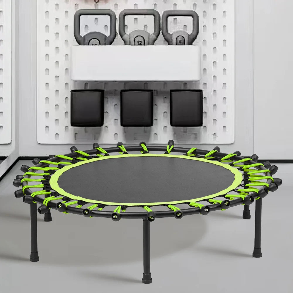 Low-Noise Cardio Trampoline – Compact & Durable