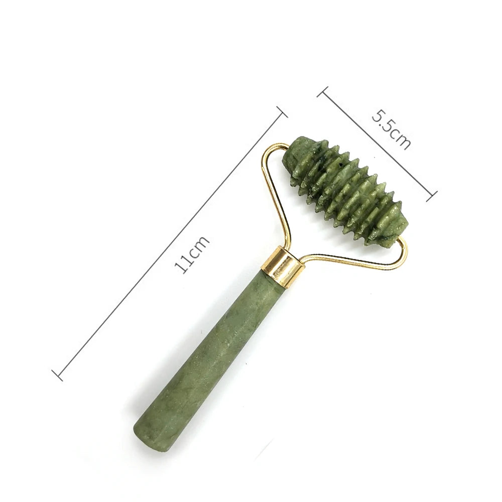 Face Massager Guasha Natural Jade Roller Scraper Board Facial Skin Care Tools Roller Massage Beauty Slimming Facial Skin Care