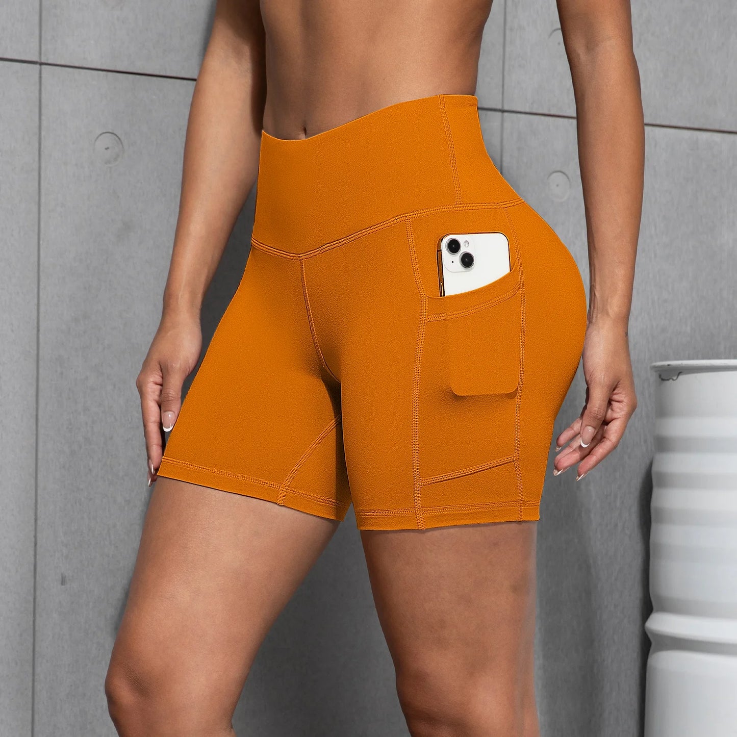 Women Sports Pocket Shorts Leggings Suitable For Running Fitness Cycling Gym leisure High Waist Quick Drying Yoga Shorts