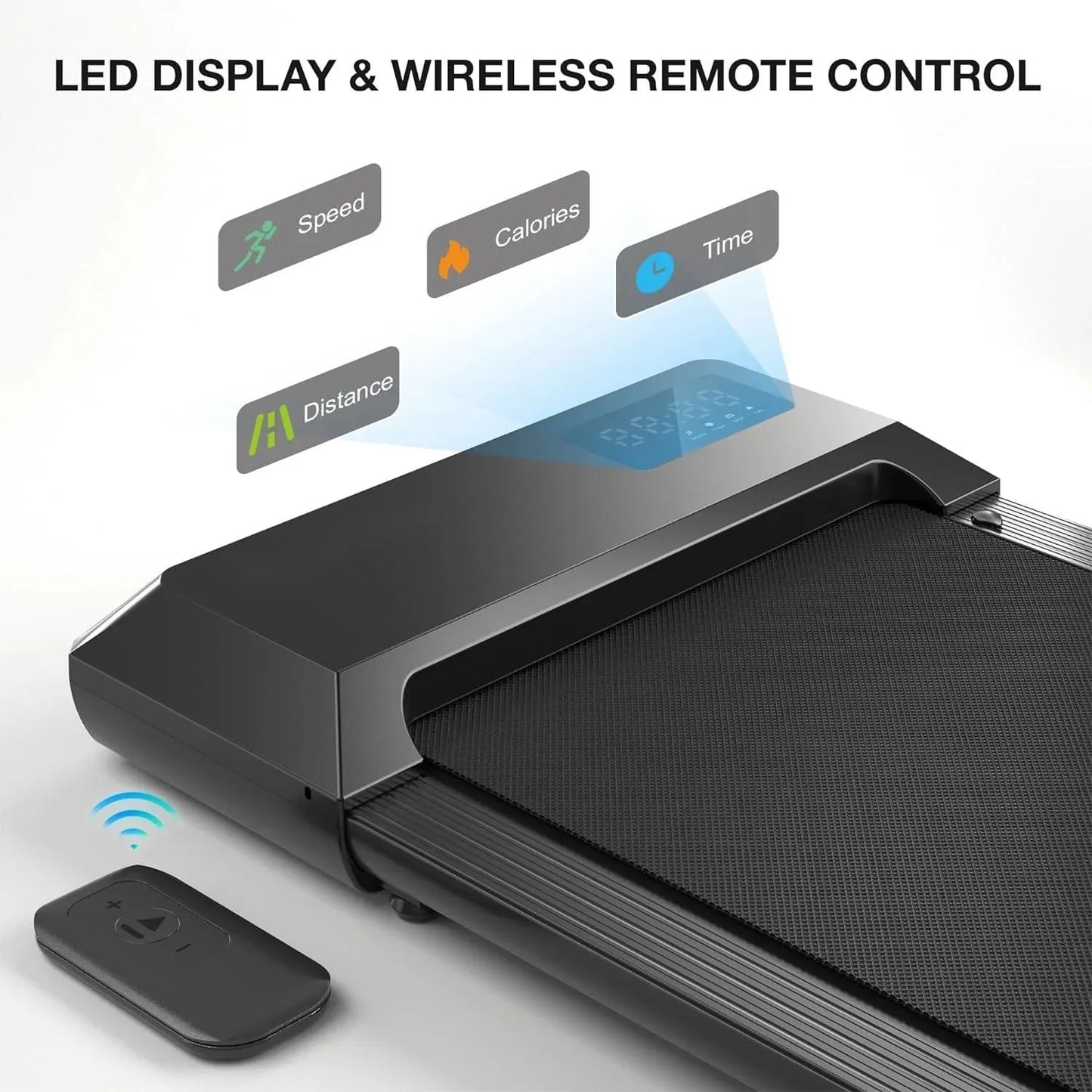 2-in-1 Walking Pad & Under Desk Treadmill – Quiet & Compact