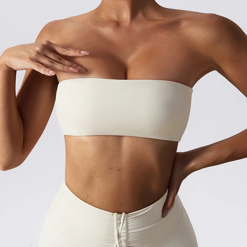 Strapless Sports Bra – Quick-Dry Tube Top for Women