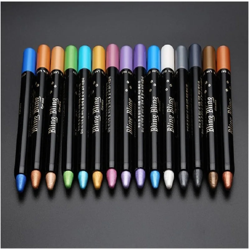 Waterproof Pearlescent Eyeshadow Pencil – Long-Lasting Shimmer & Glitter Stick