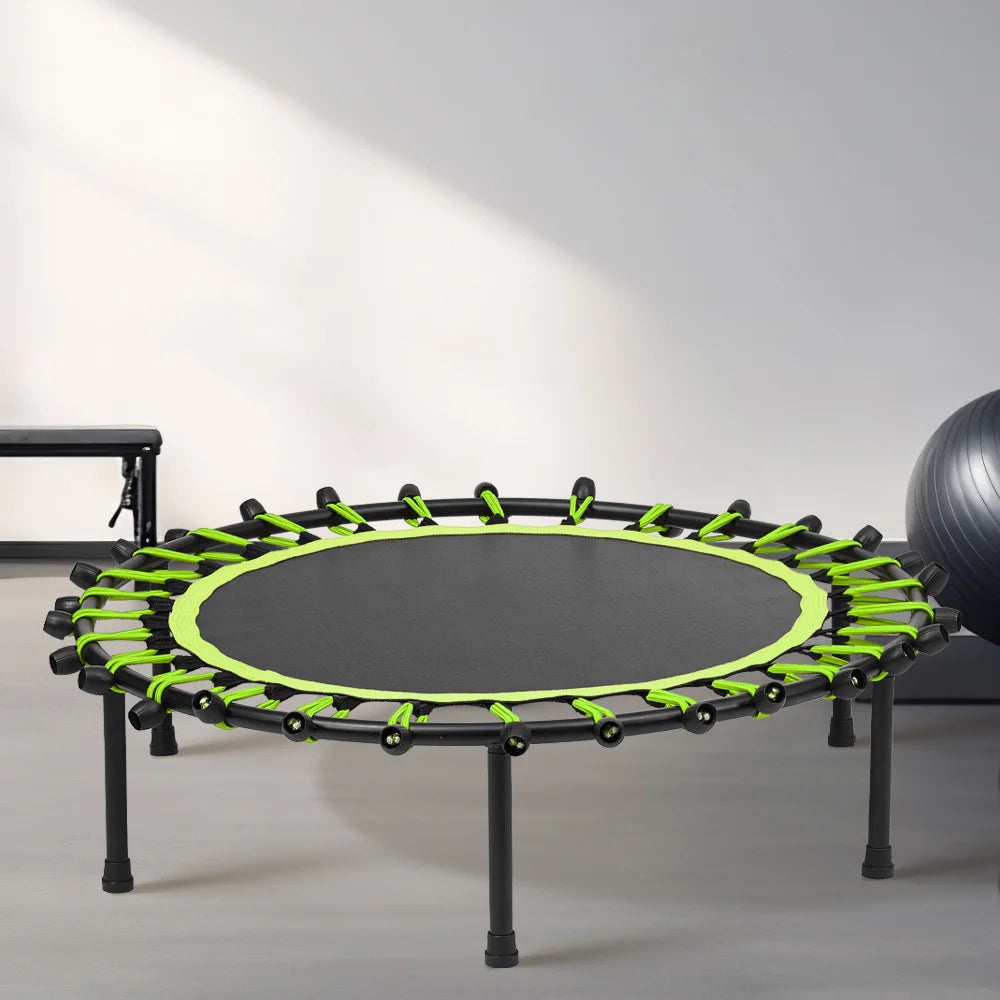 Low-Noise Cardio Trampoline – Compact & Durable