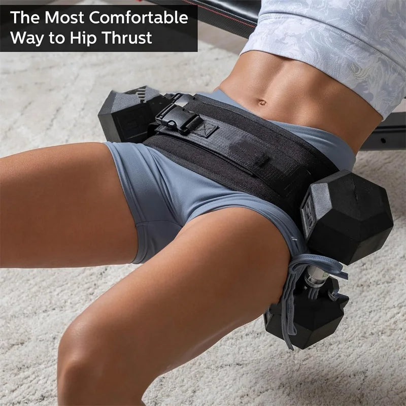Hip Thrust Belt – Glute Training Support for Dumbbells & Kettlebells