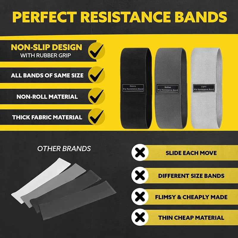 Resistance Hip Booty Bands Glute Thigh Elastic