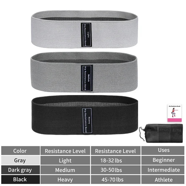 Resistance Hip Booty Bands Glute Thigh Elastic