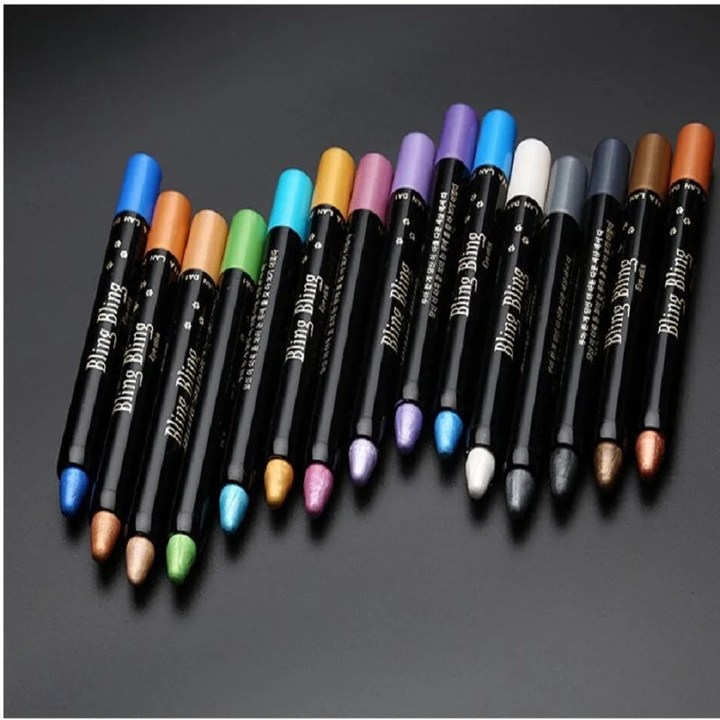 Waterproof Pearlescent Eyeshadow Pencil – Long-Lasting Shimmer & Glitter Stick