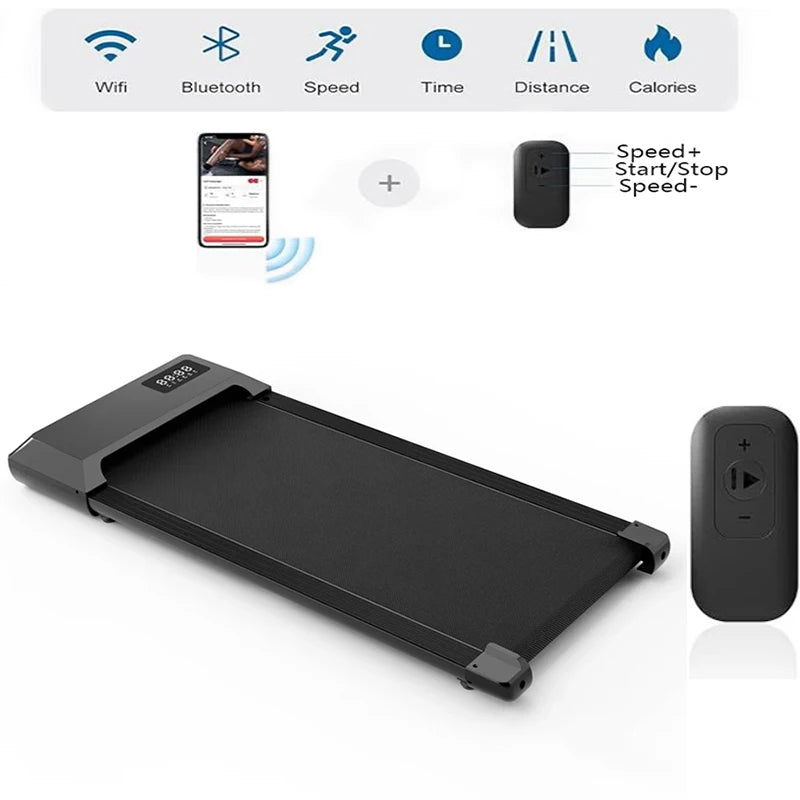 2-in-1 Walking Pad & Under Desk Treadmill – Quiet & Compact