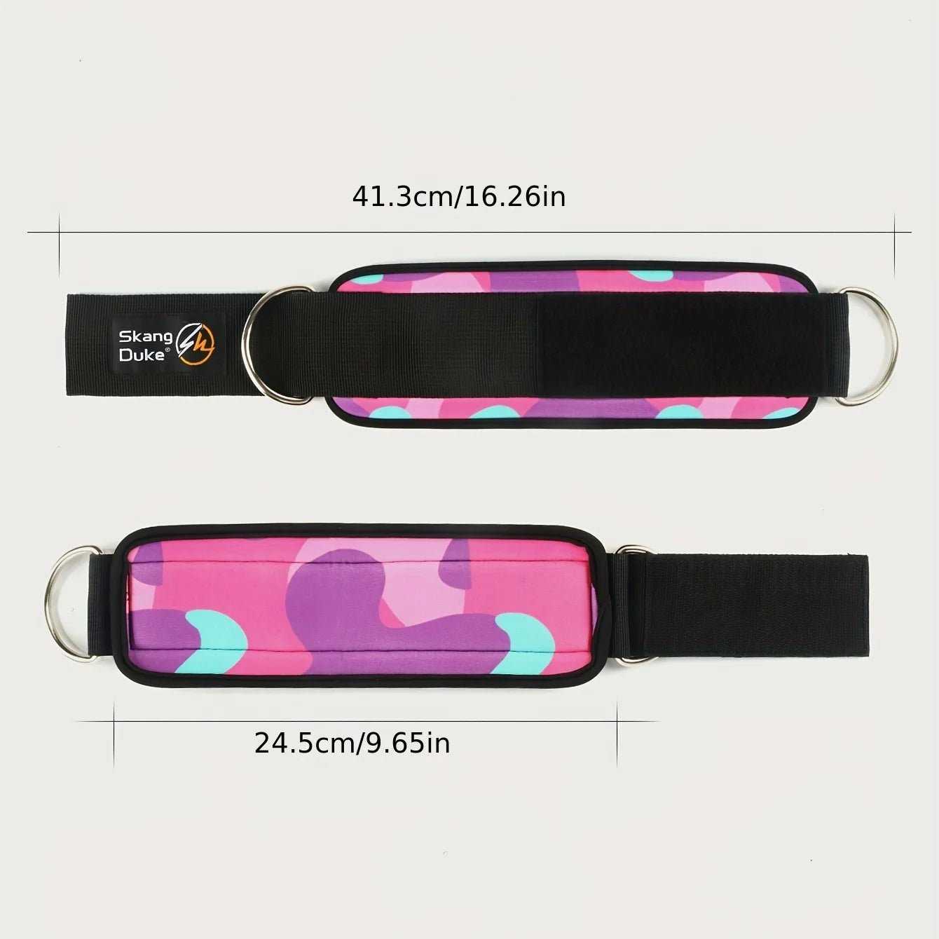 Glute & Leg Workout Ankle Strap – Adjustable with D-Ring Design