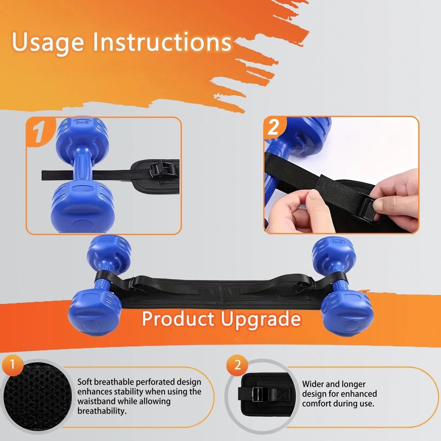 Hip Thrust Belt – Glute Training Support for Dumbbells & Kettlebells