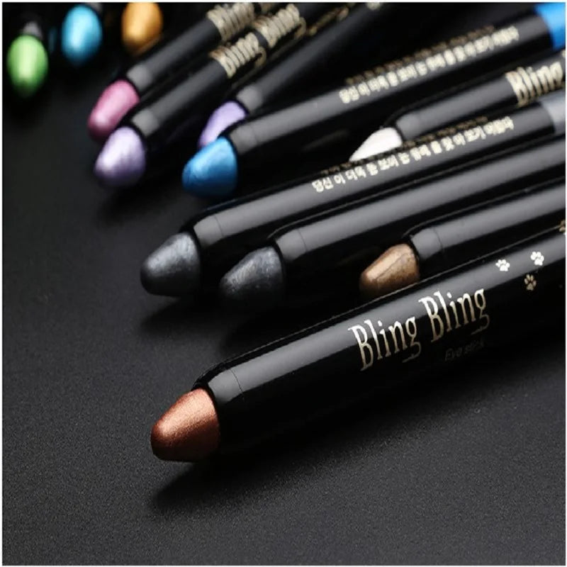 Waterproof Pearlescent Eyeshadow Pencil – Long-Lasting Shimmer & Glitter Stick