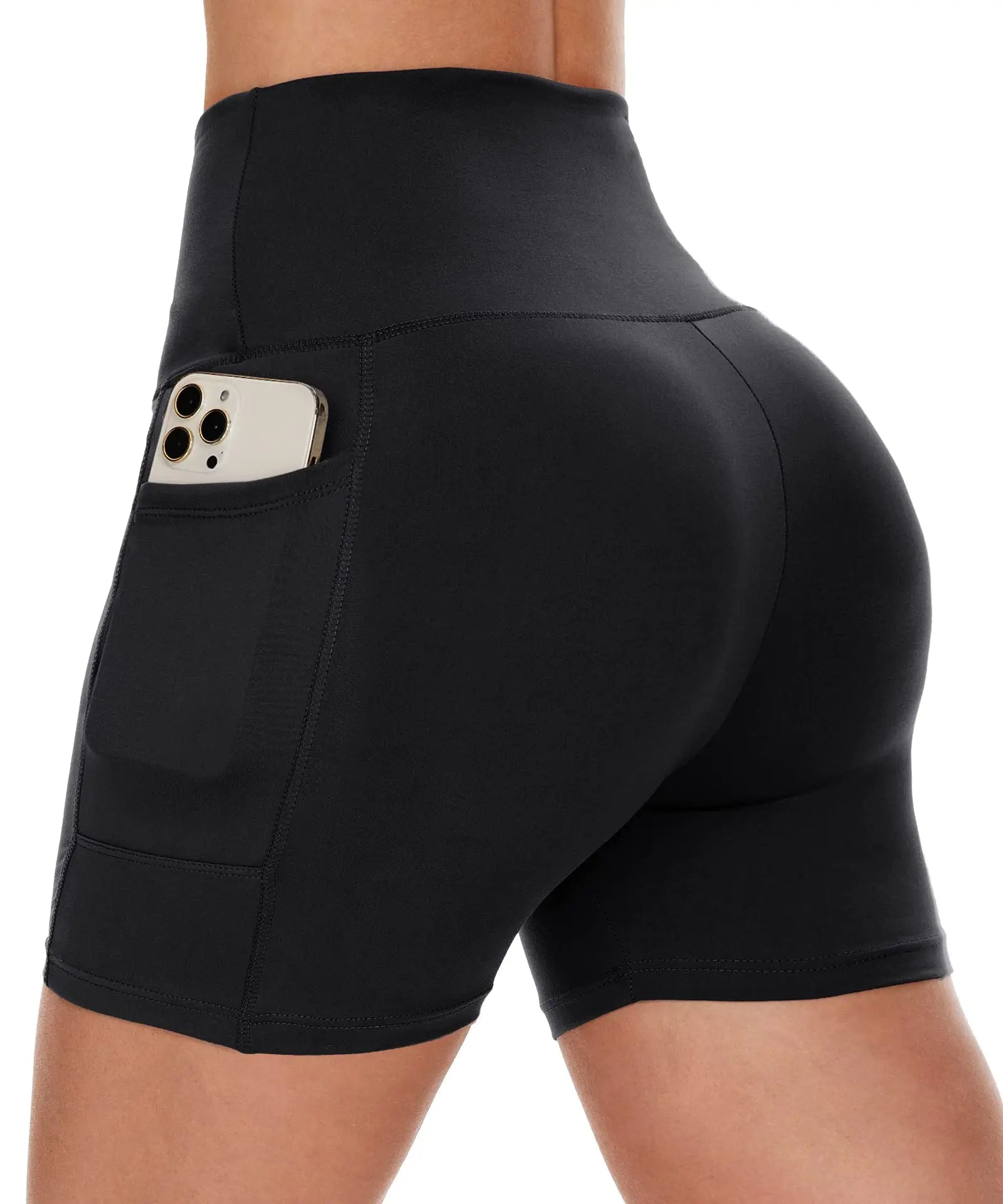 Women Sports Pocket Shorts Leggings Suitable For Running Fitness Cycling Gym leisure High Waist Quick Drying Yoga Shorts