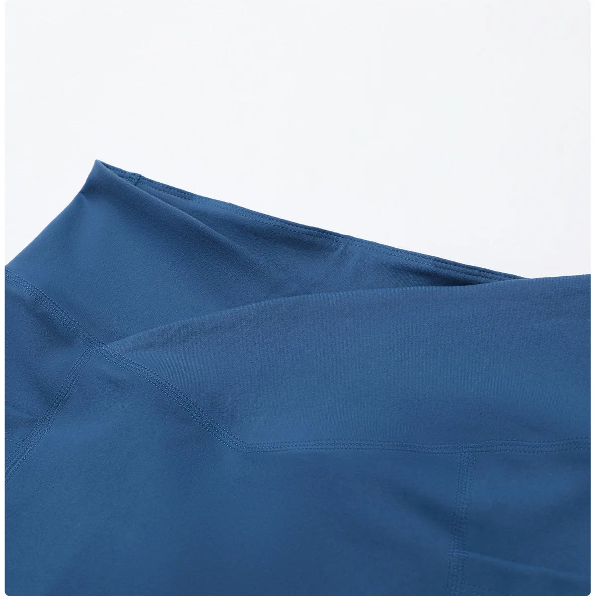 Fitness Shorts Women Tight Cycling Shorts Yoga Shorts Breathable Sports Pants WIth Packet High Waist No Awkward Lines Shorts